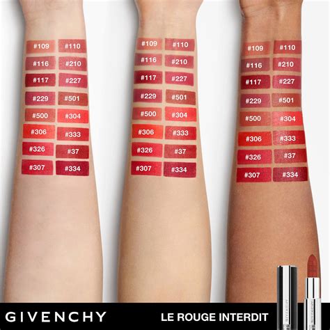 le rouge givenchy swatch|givenchy interdit black.